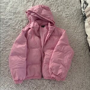 Pacsun Pink Playboy Bomber Jacket